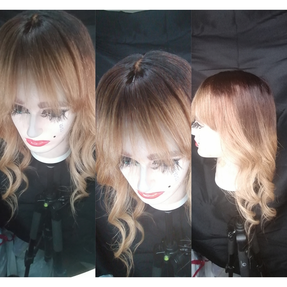 Monofilament custom colored topper